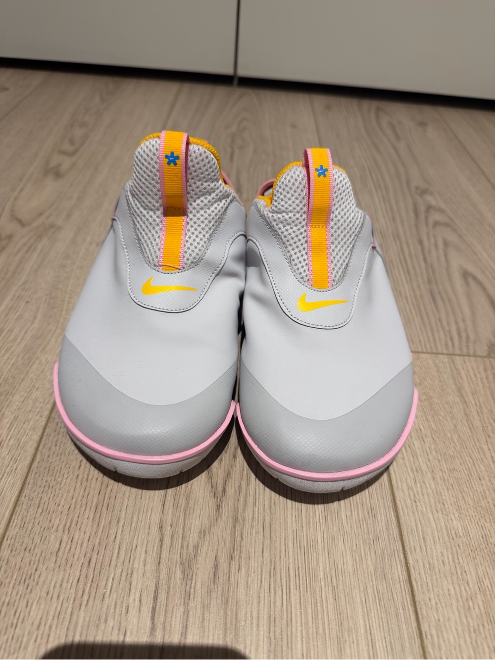 Nike Zoom Pulse in White with Yellow & Pink Accents